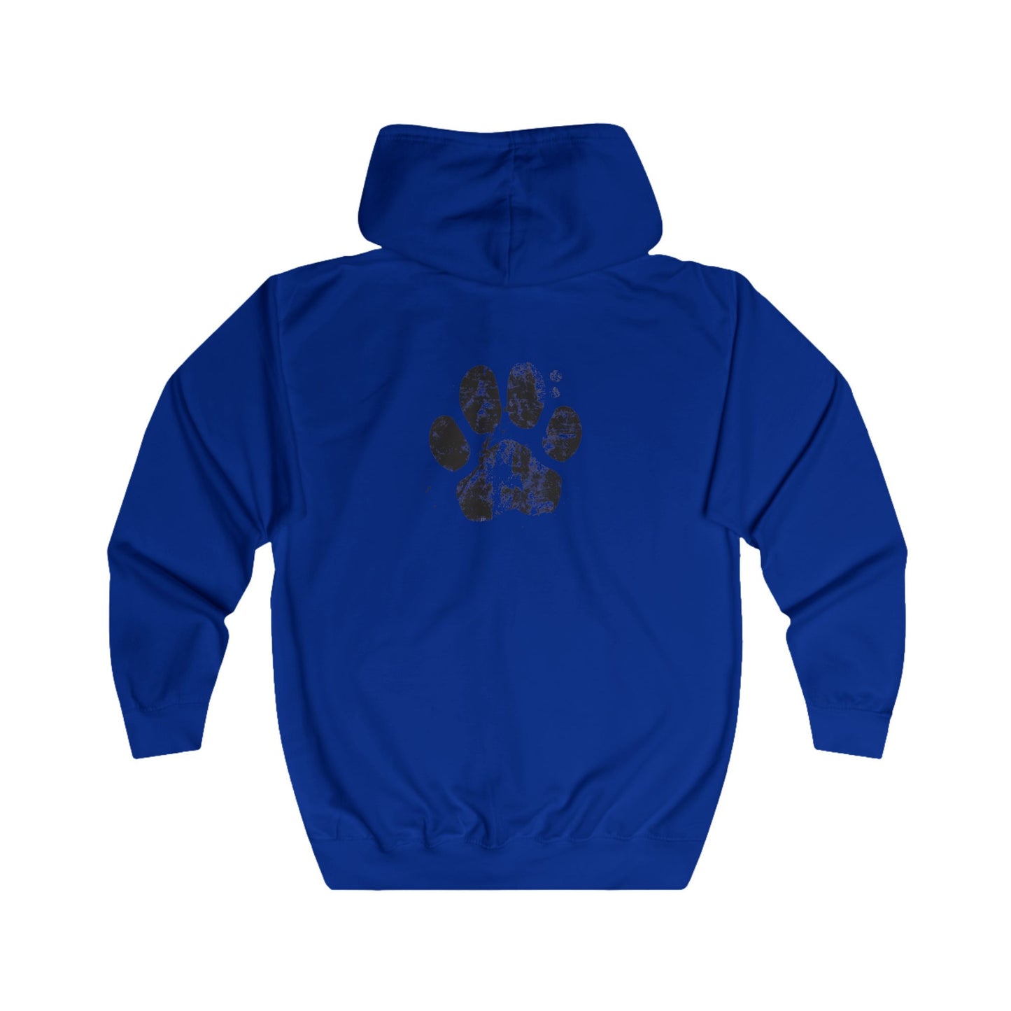 FIRST PRESS - HUMAN EDITION - UNISEX RELAXED ZIP HOODIE - "Pressed Paw"