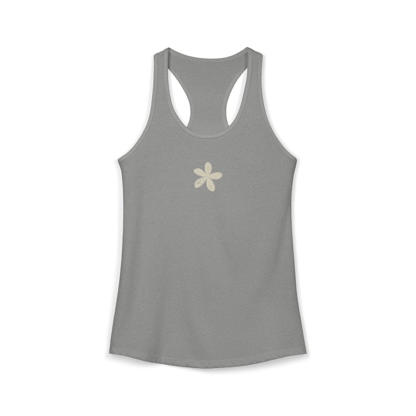 FIRST PRESS - HUMAN EDITION - WOMEN'S RACERBACK TANK TOP - "Ghost Flower"