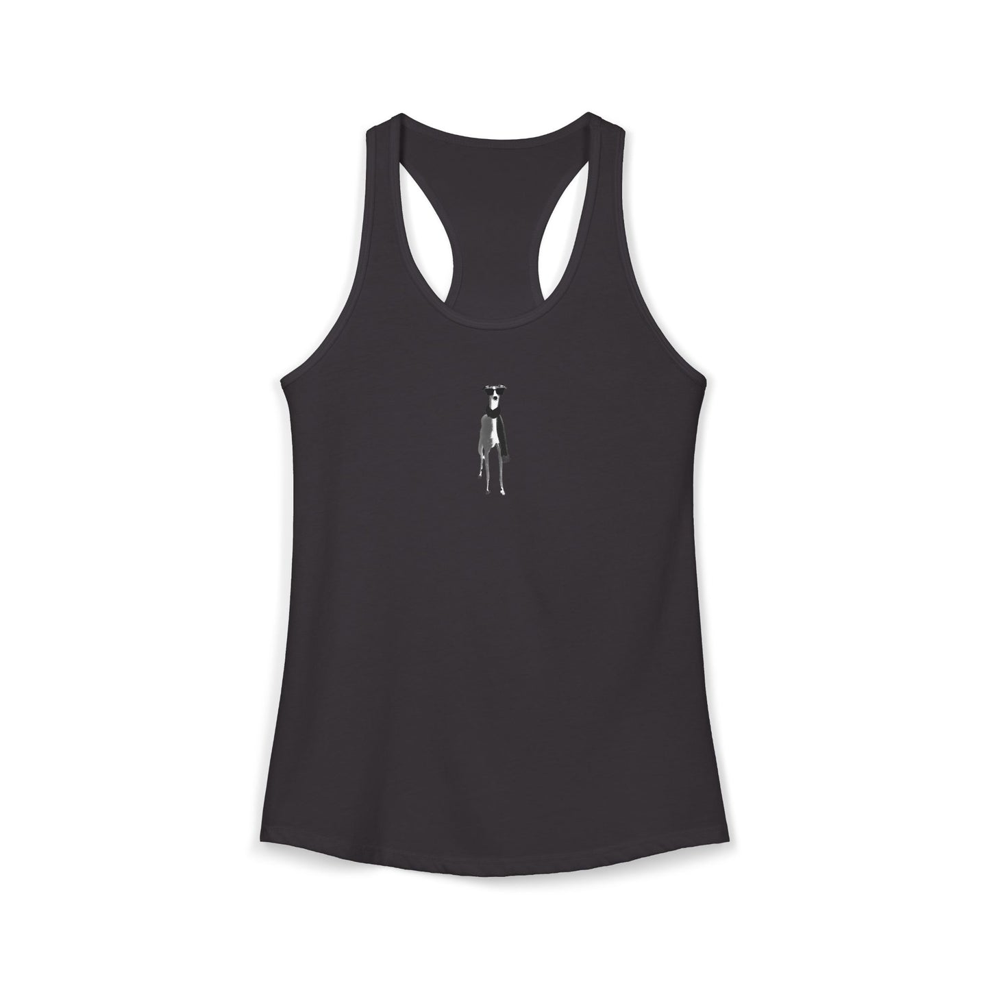 FIRST PRESS - HUMAN EDITION - WOMEN'S RACERBACK TANK TOP - "Fashion Dog"