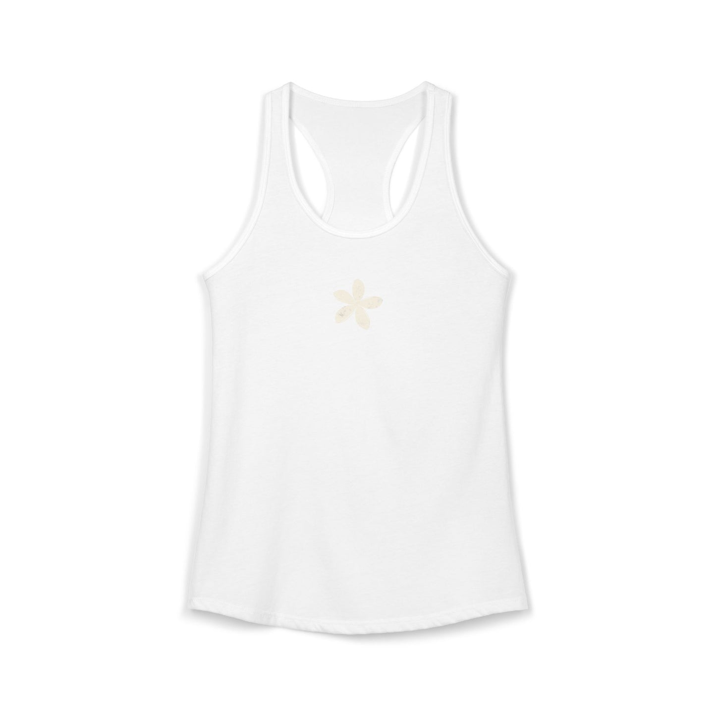 FIRST PRESS - HUMAN EDITION - WOMEN'S RACERBACK TANK TOP - "Ghost Flower"