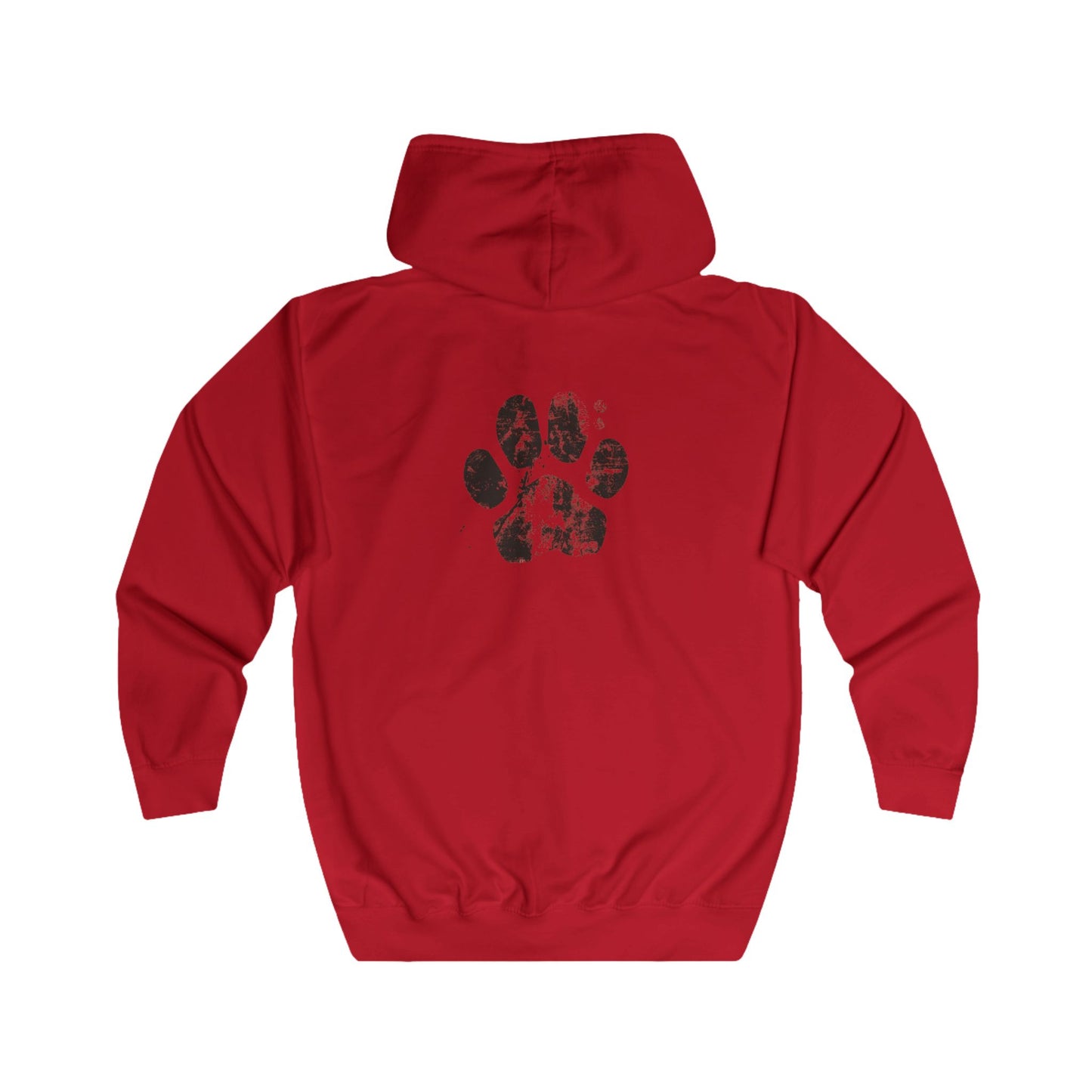 FIRST PRESS - HUMAN EDITION - UNISEX RELAXED ZIP HOODIE - "Pressed Paw"