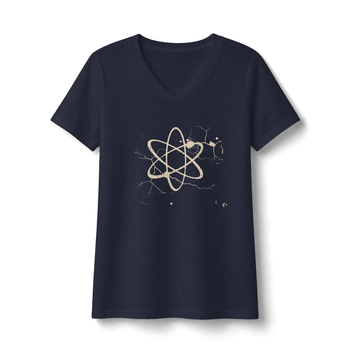 FIRST PRESS - HUMAN EDITION - WOMEN'S V-NECK TEE - "Underground Physics"
