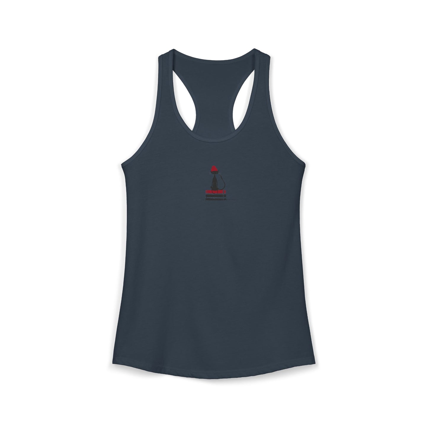 FIRST PRESS - HUMAN EDITION - WOMEN'S RACERBACK TANK TOP - "Urban Ink Cat"