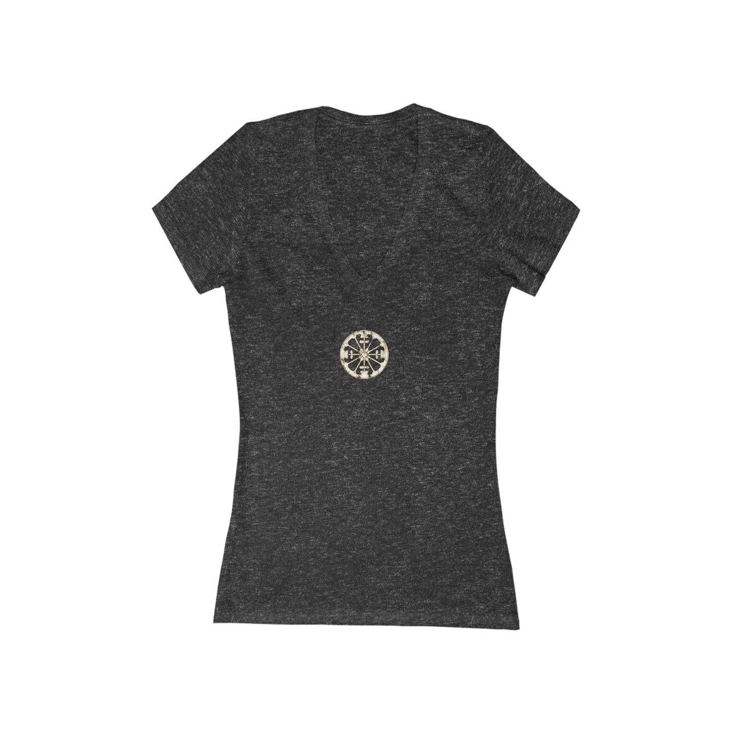 FIRST PRESS - HUMAN EDITION - WOMEN'S DEEP V-NECK TEE - "Eternal Devotion"
