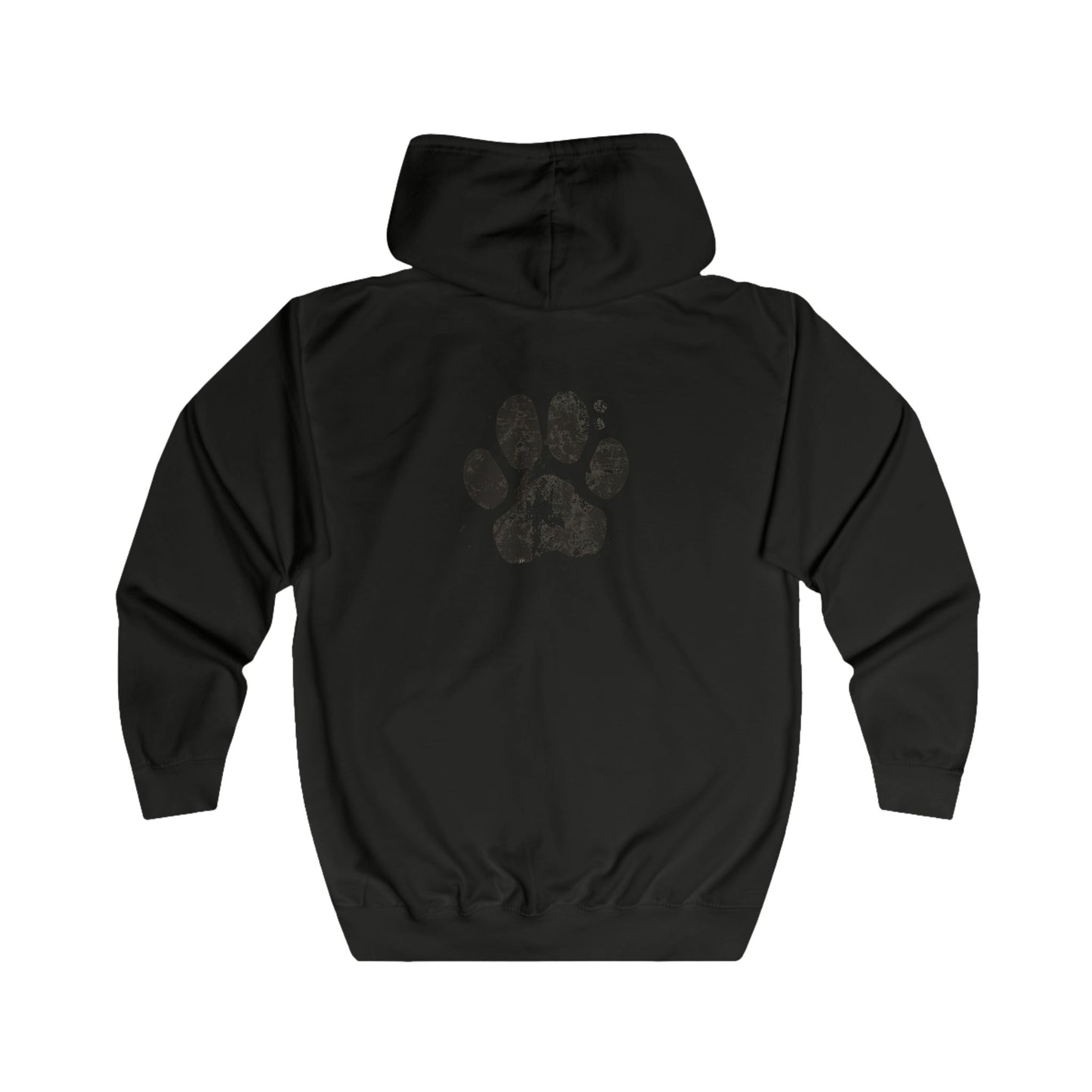 FIRST PRESS - HUMAN EDITION - UNISEX RELAXED ZIP HOODIE - "Pressed Paw"