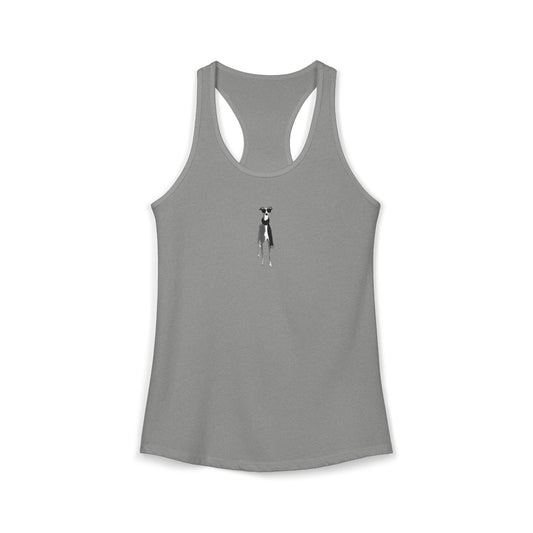 FIRST PRESS - HUMAN EDITION - WOMEN'S RACERBACK TANK TOP - "Fashion Dog"