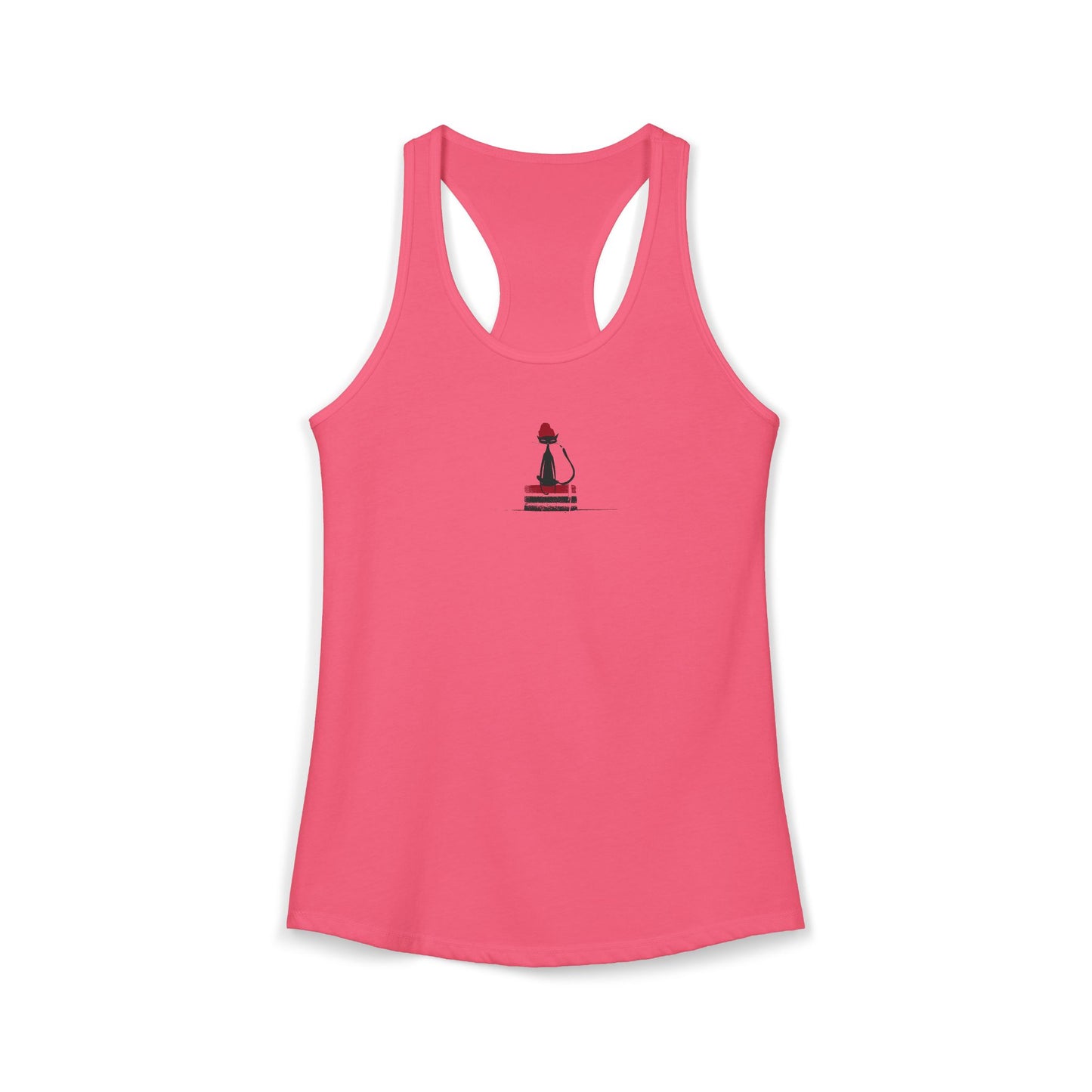FIRST PRESS - HUMAN EDITION - WOMEN'S RACERBACK TANK TOP - "Urban Ink Cat"