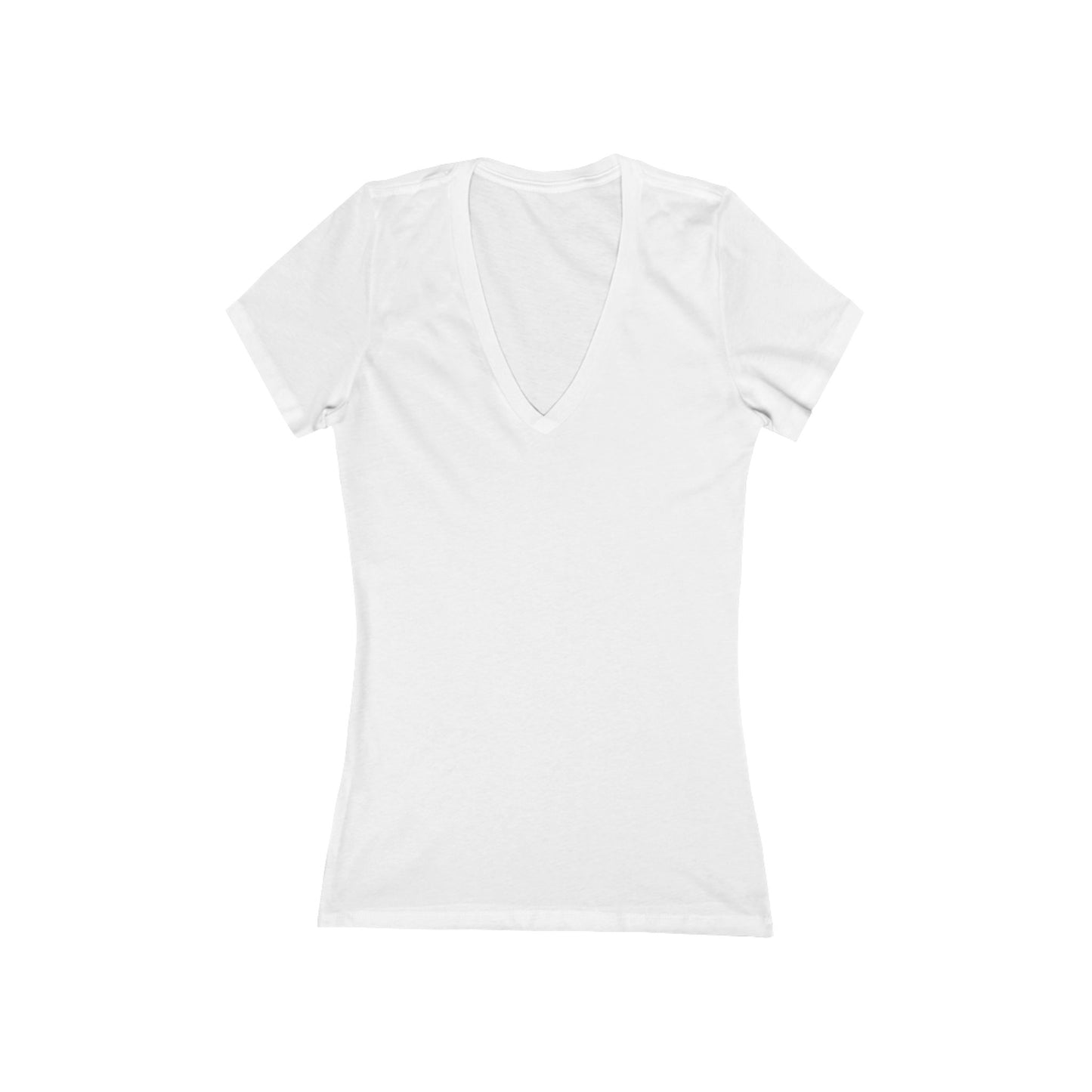 FIRST PRESS - HUMAN EDITION - WOMEN'S DEEP V-NECK TEE - "Clean Solids"