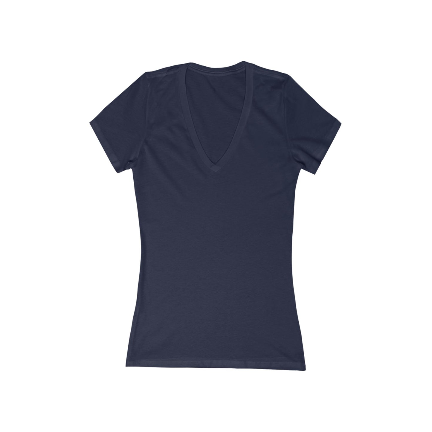 FIRST PRESS - HUMAN EDITION - WOMEN'S DEEP V-NECK TEE - "Clean Solids"