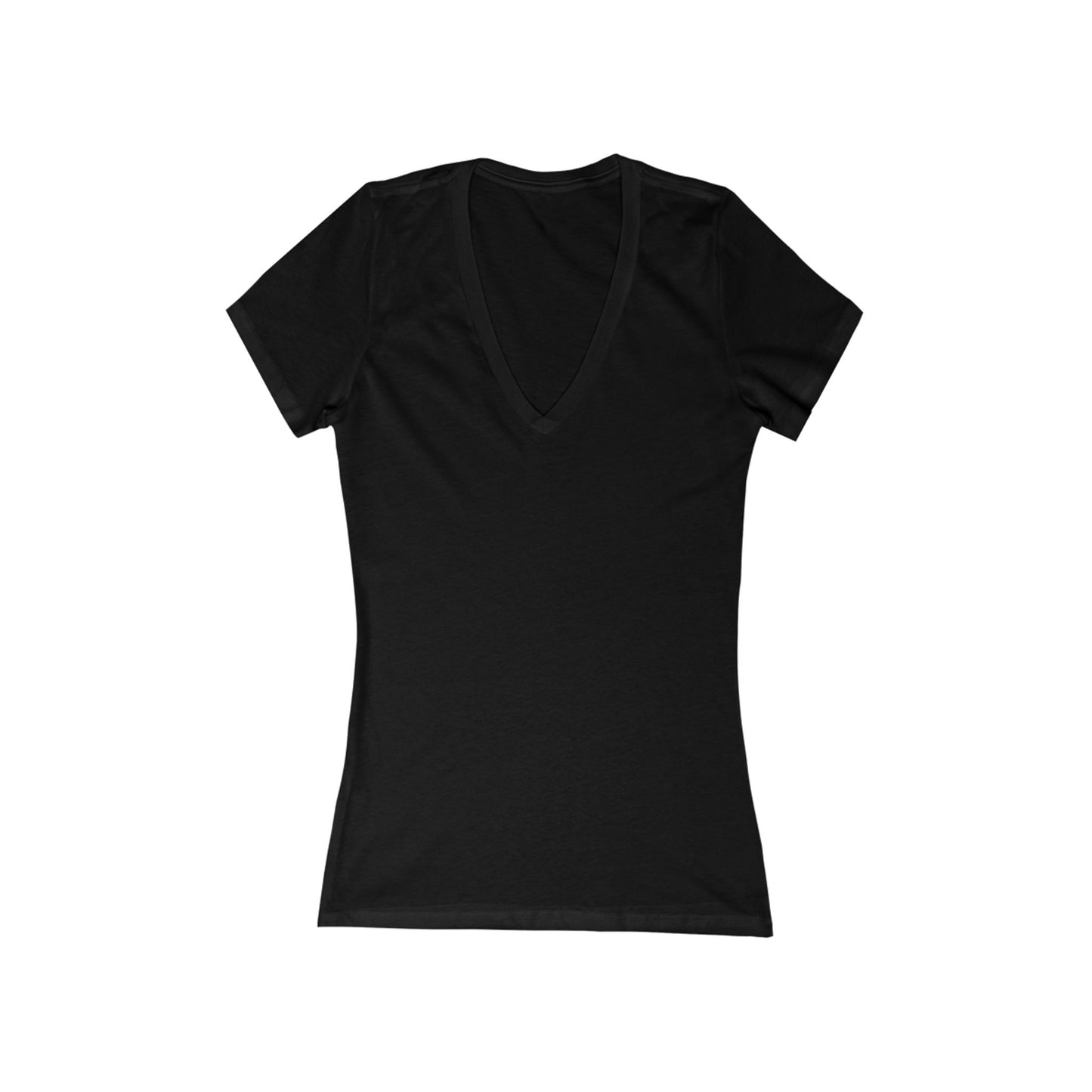 FIRST PRESS - HUMAN EDITION - WOMEN'S DEEP V-NECK TEE - "Clean Solids"