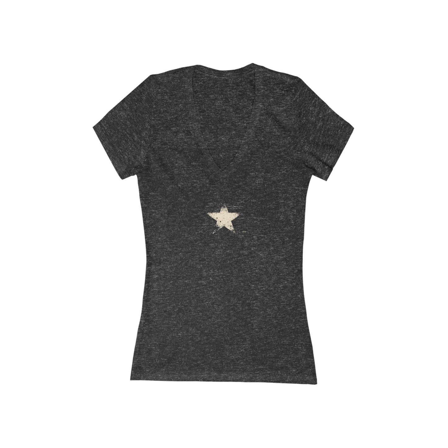 FIRST PRESS - HUMAN EDITION - WOMEN'S DEEP V-NECK TEE - "Analog Star"