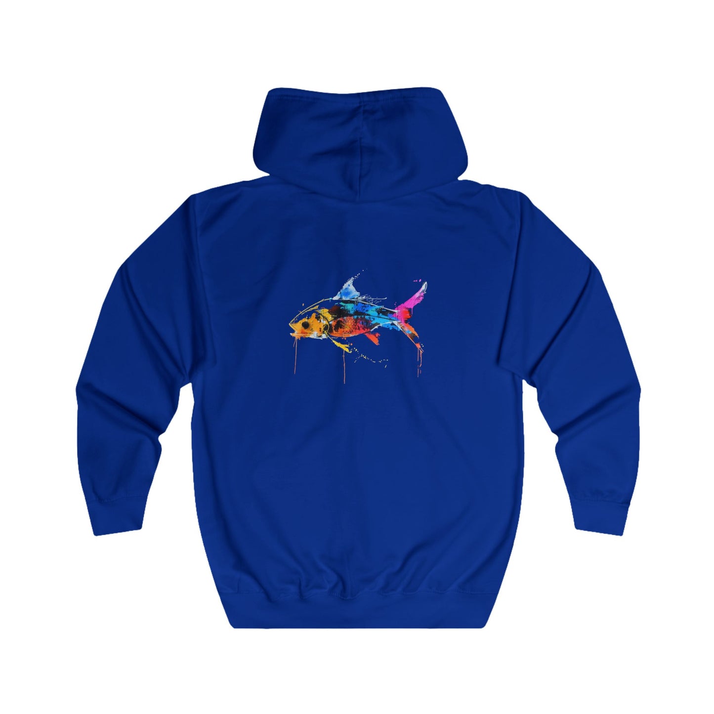 FIRST PRESS - HUMAN EDITION - UNISEX RELAXED ZIP HOODIE - "Wild Current"