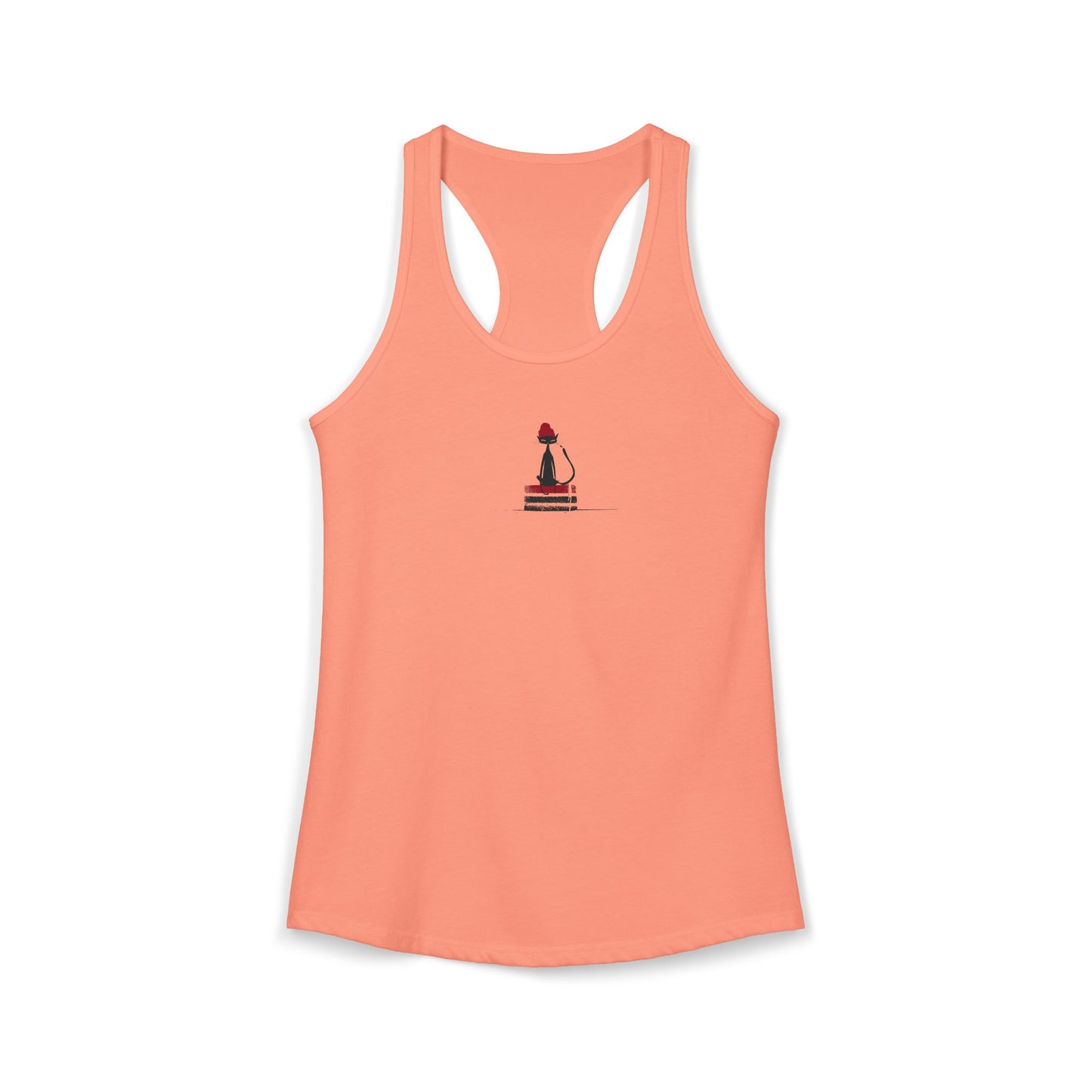 FIRST PRESS - HUMAN EDITION - WOMEN'S RACERBACK TANK TOP - "Urban Ink Cat"
