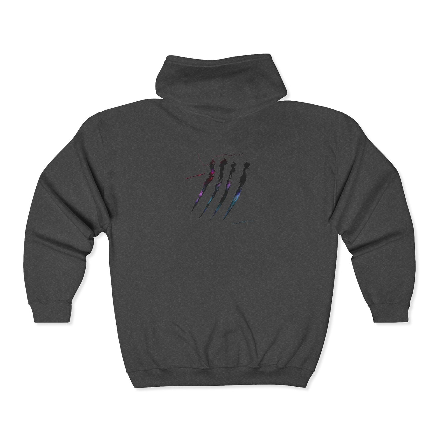 FIRST PRESS - HUMAN EDITION - UNISEX HEAVY BLEND™ ZIP HOODIE - "Cold Cat"