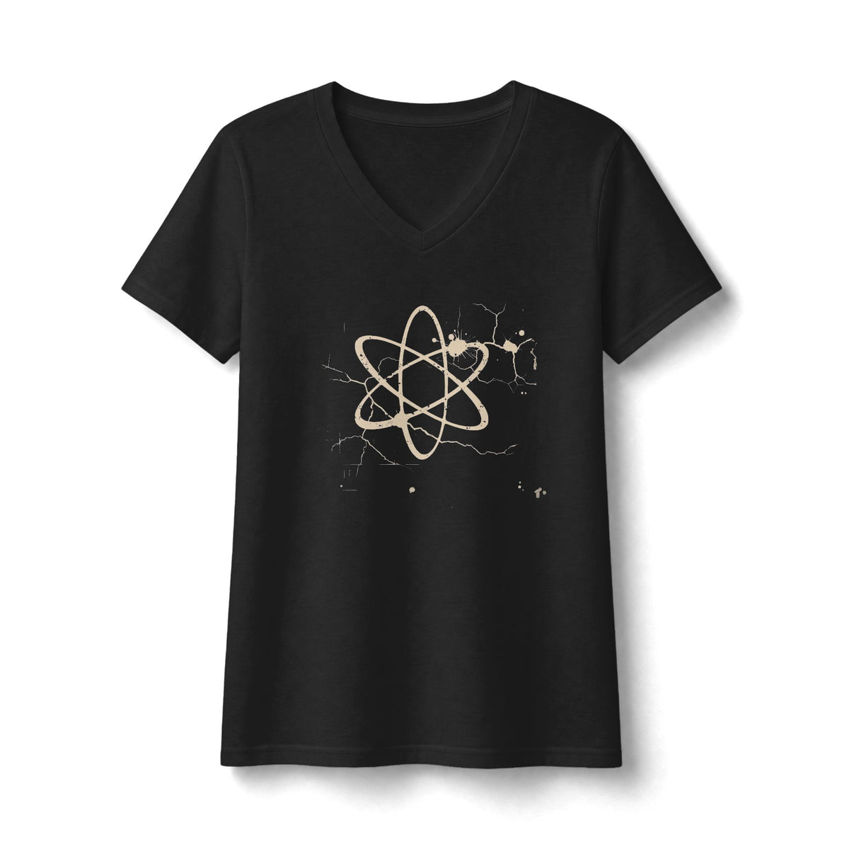 FIRST PRESS - HUMAN EDITION - WOMEN'S V-NECK TEE - "Underground Physics"