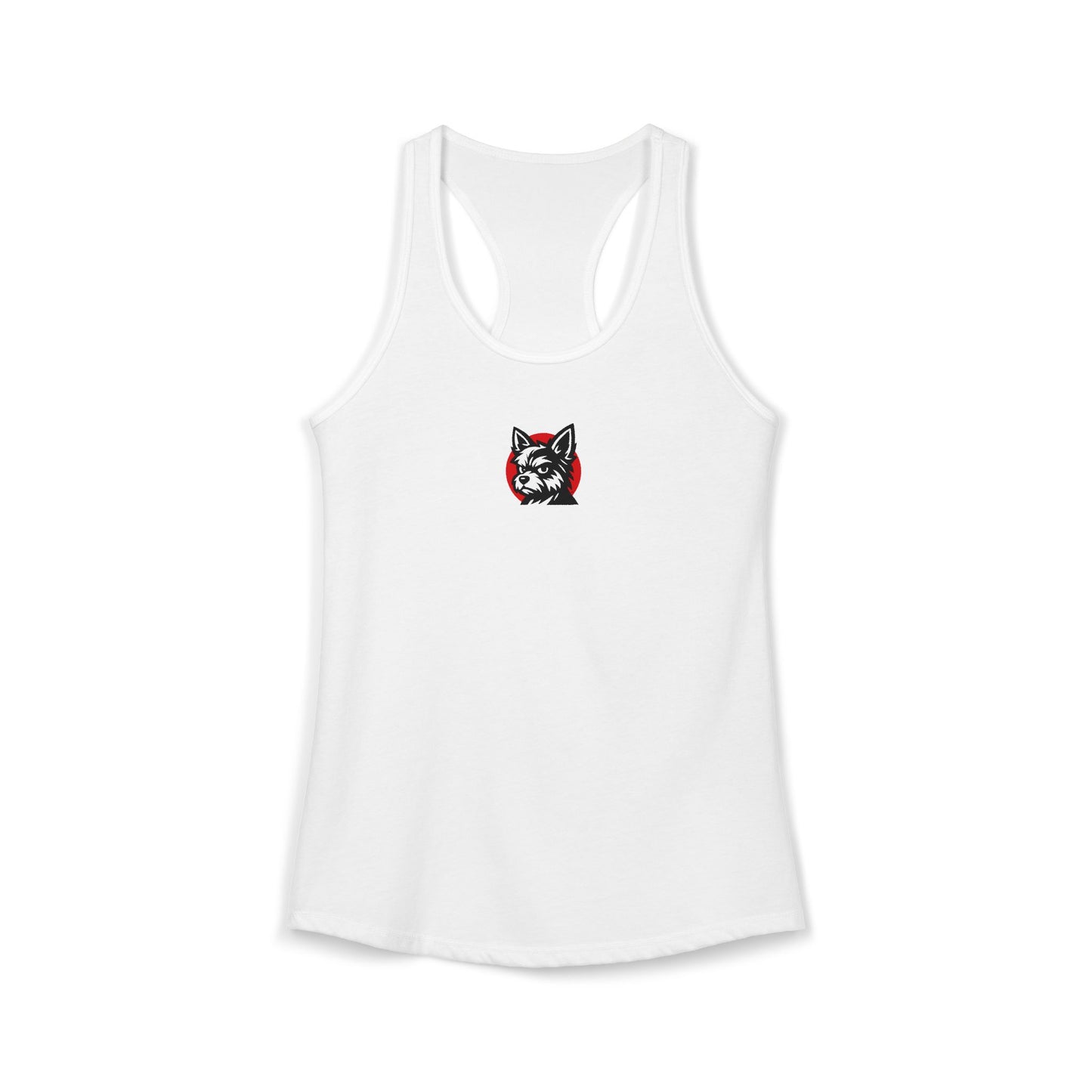 FIRST PRESS - HUMAN EDITION - WOMEN'S RACERBACK TANK TOP - "Urban Pup"