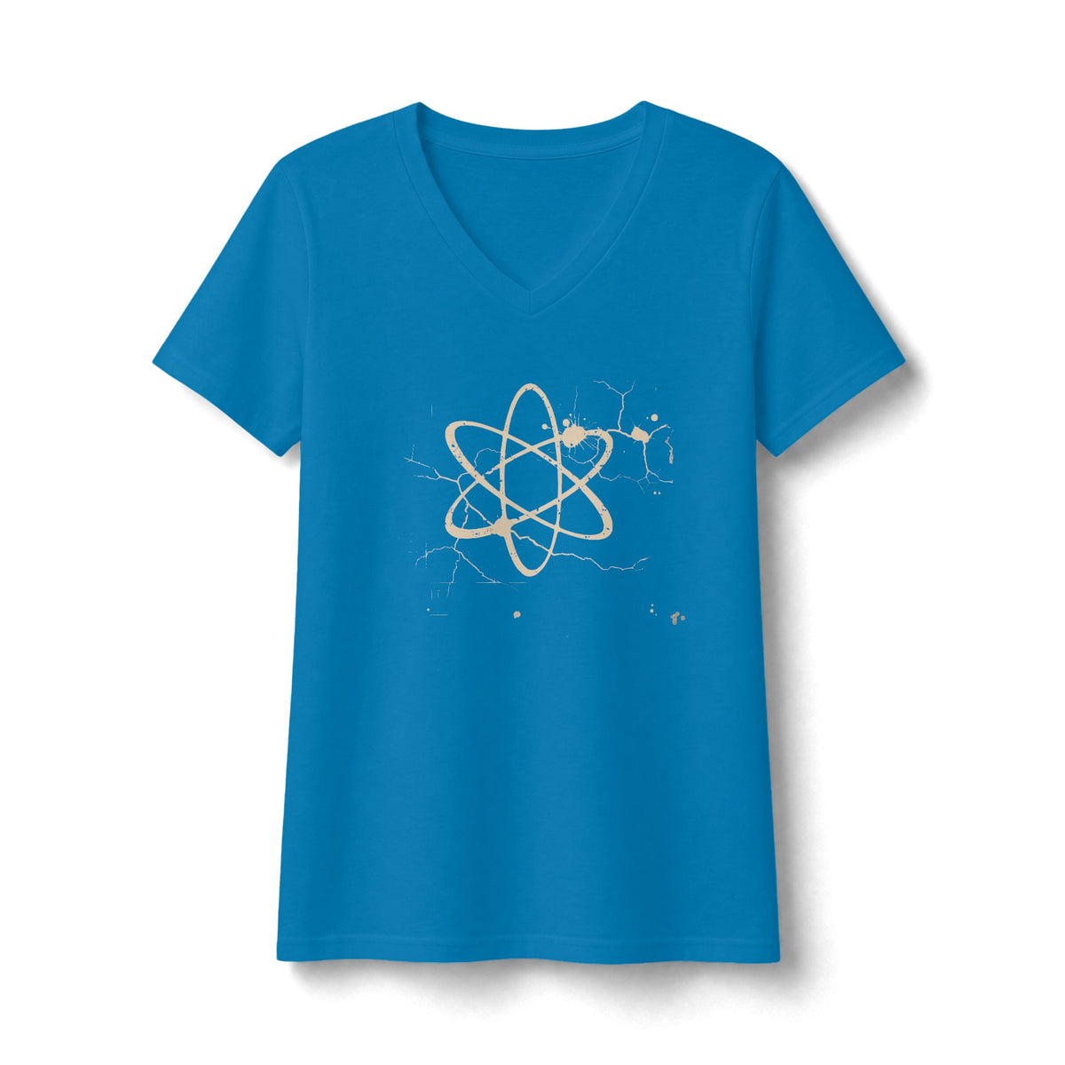 FIRST PRESS - HUMAN EDITION - WOMEN'S V-NECK TEE - "Underground Physics"