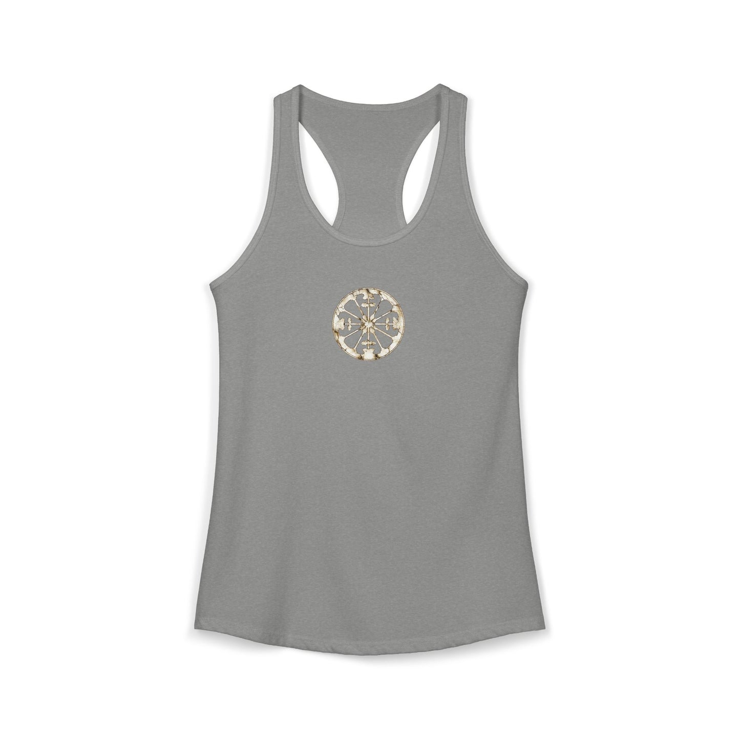 FIRST PRESS - HUMAN EDITION - WOMEN’S RACERBACK TANK TOP - "Eternal Devotion"