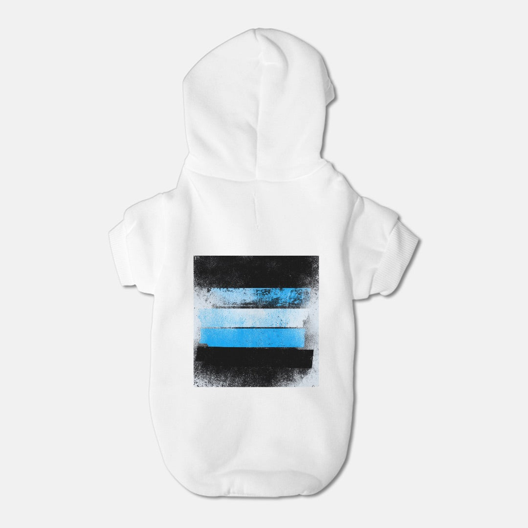 FIRST PRESS - PETS  - Drawstring Luxury Hoodie - "Blueprint"