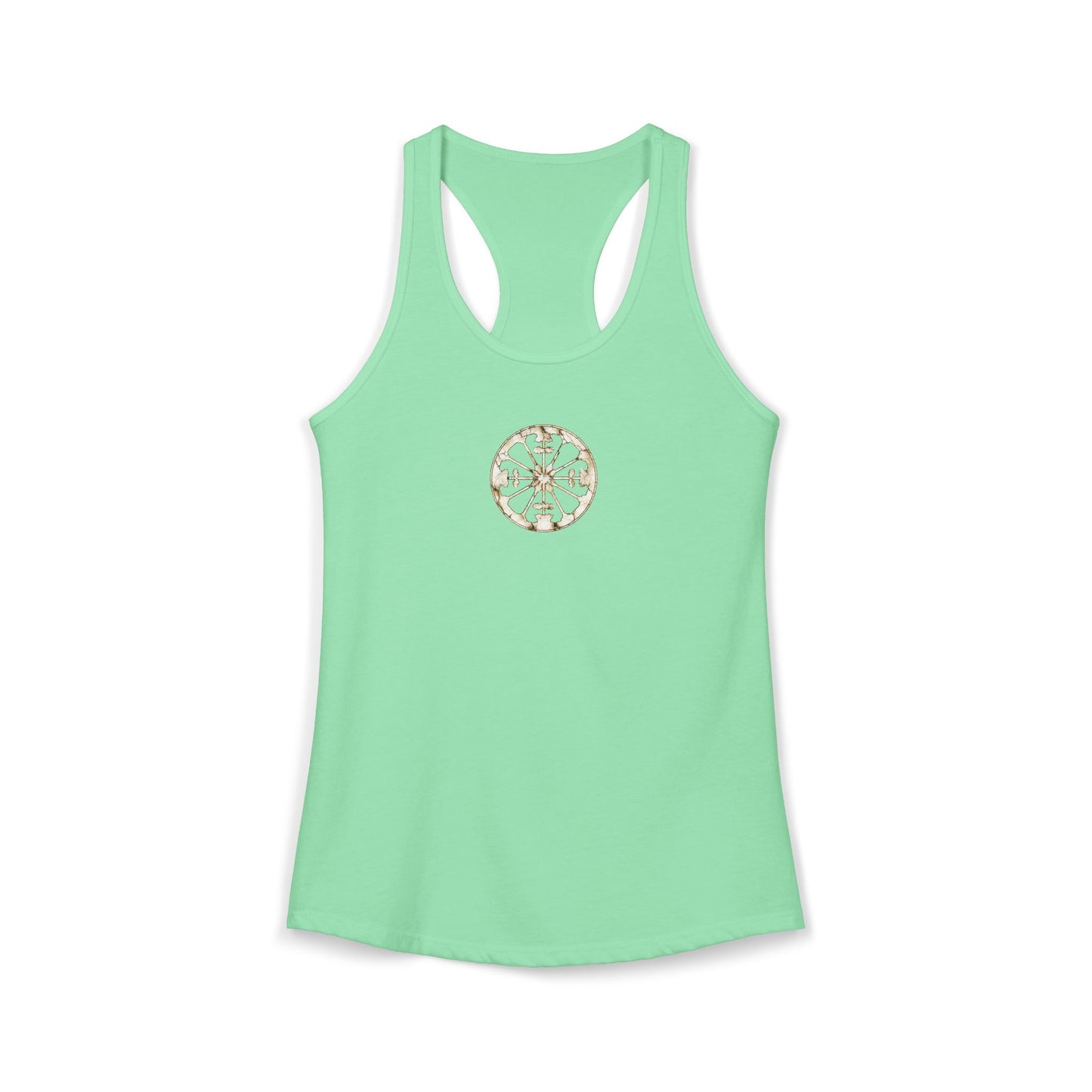 FIRST PRESS - HUMAN EDITION - WOMEN’S RACERBACK TANK TOP - "Eternal Devotion"