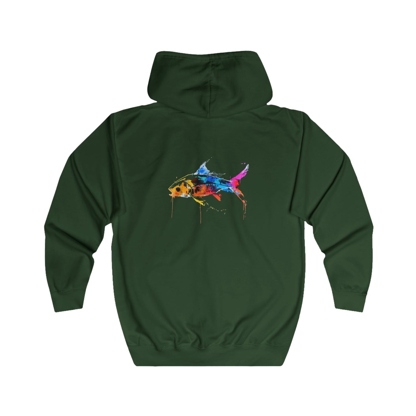 FIRST PRESS - HUMAN EDITION - UNISEX RELAXED ZIP HOODIE - "Wild Current"