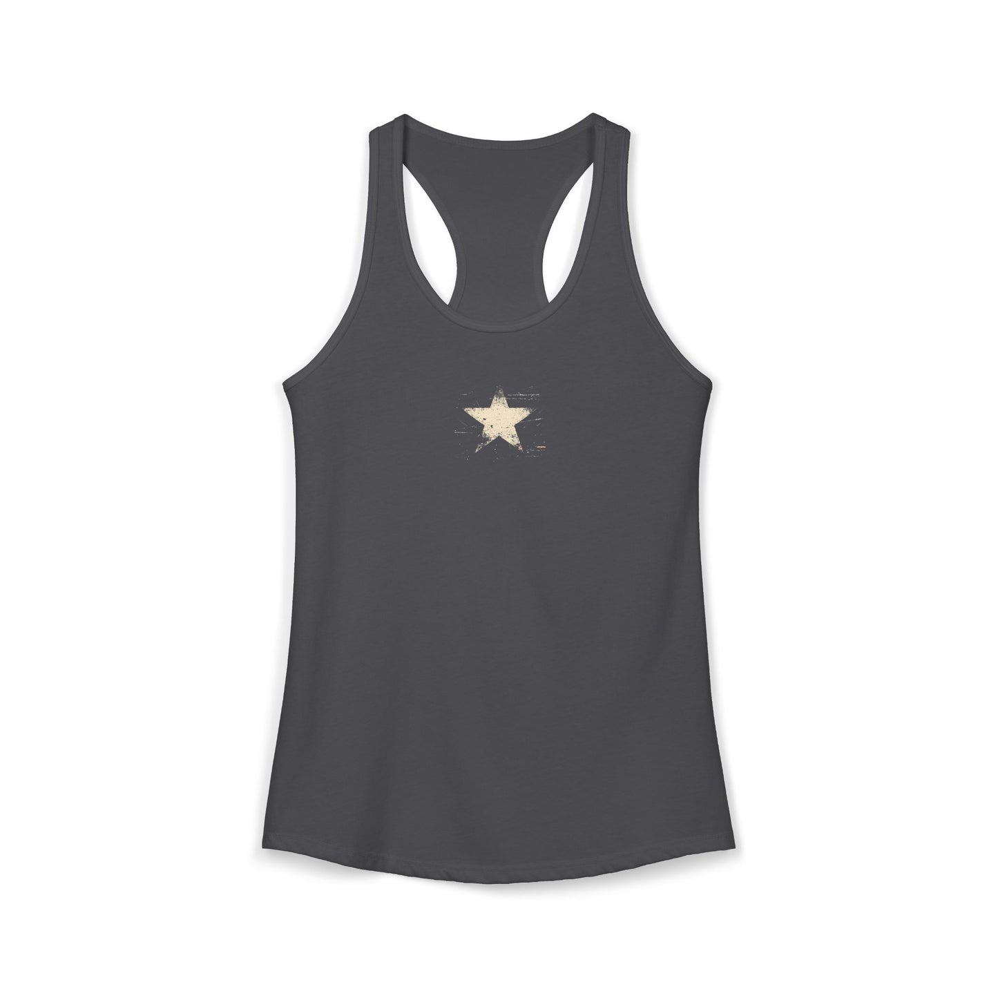 FIRST PRESS - HUMAN EDITION - WOMEN'S RACERBACK TANK TOP - "Analog Star"