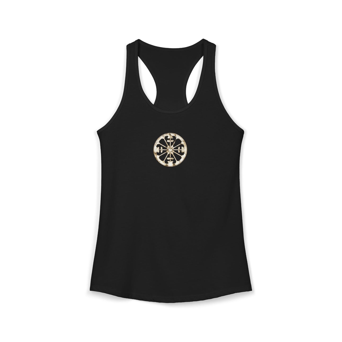 FIRST PRESS - HUMAN EDITION - WOMEN’S RACERBACK TANK TOP - "Eternal Devotion"