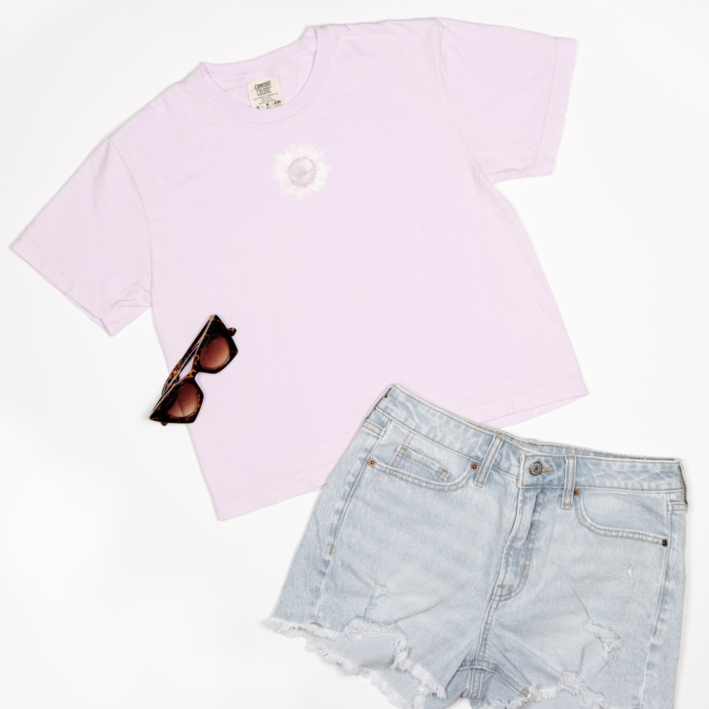 FIRST PRESS - HUMAN EDITION - WOMEN'S CROPPED BOXY TEE - "Ghosted"