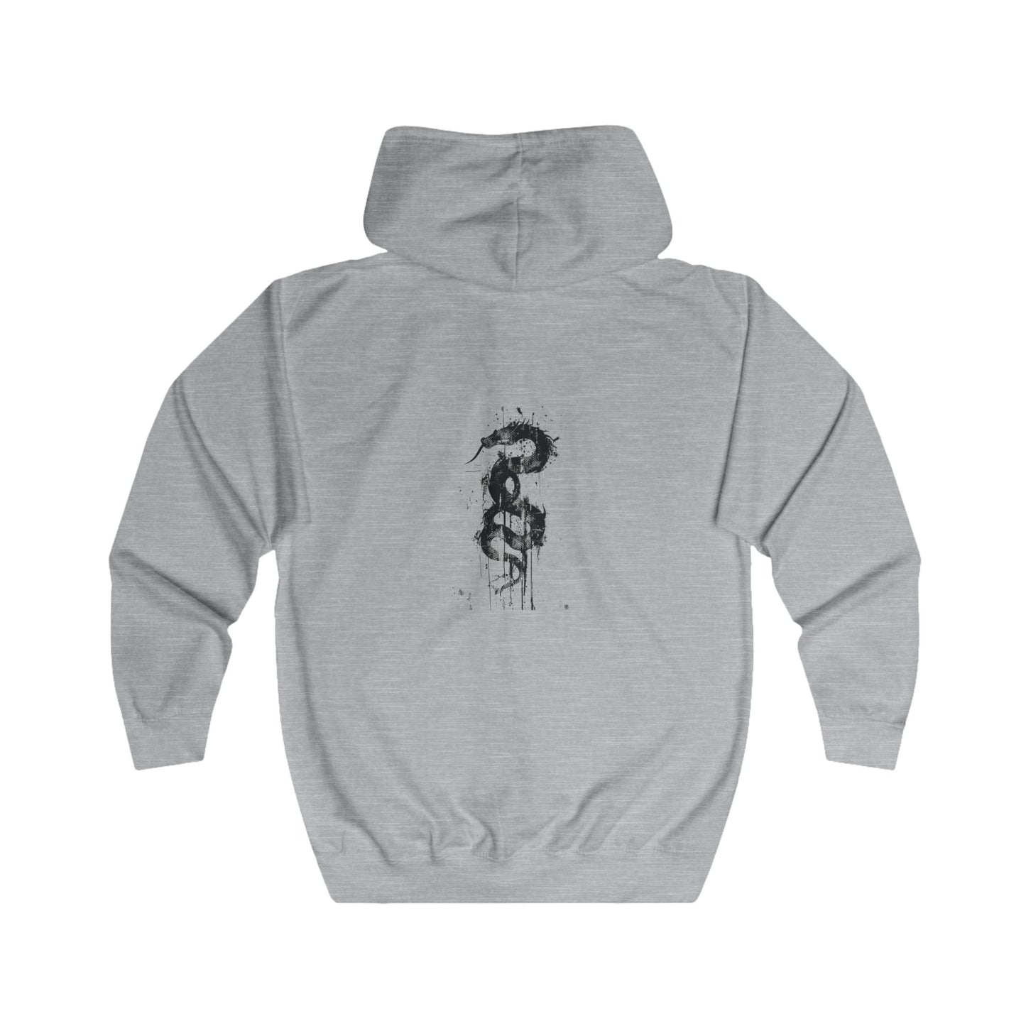FIRST PRESS - HUMAN EDITION - UNISEX RELAXED ZIP HOODIE - "Garden of Venom"