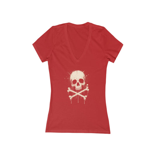 FIRST PRESS - HUMAN EDITION - WOMEN'S DEEP V-NECK TEE - "Sweet Surrender"