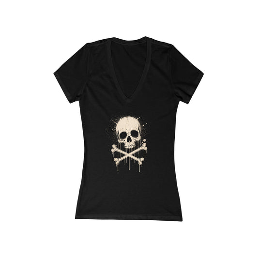 FIRST PRESS - HUMAN EDITION - WOMEN'S DEEP V-NECK TEE - "Sweet Surrender"