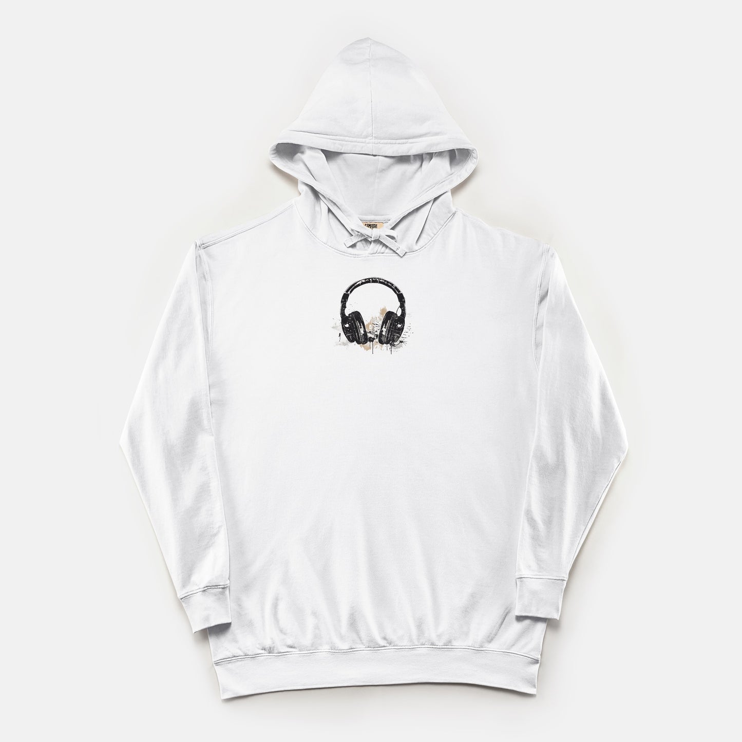 FIRST PRESS - HUMAN EDITION - UNISEX LIGHTWEIGHT HOODED SWEATSHIRT - "After Hours Headphones"