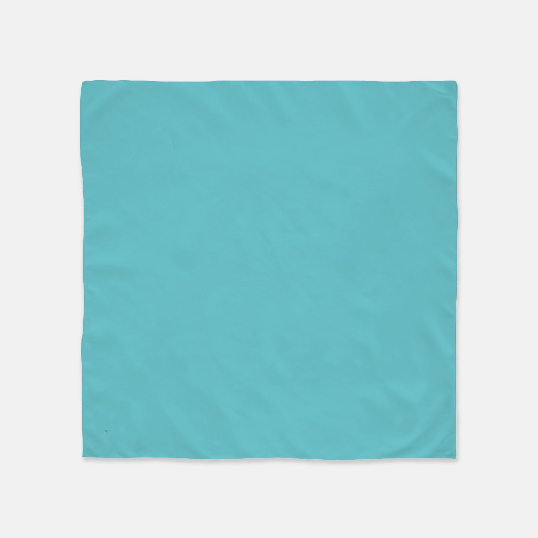 FIRST PRESS - HUMAN EDITION - BANDANA SCARF - Lagoon Blue