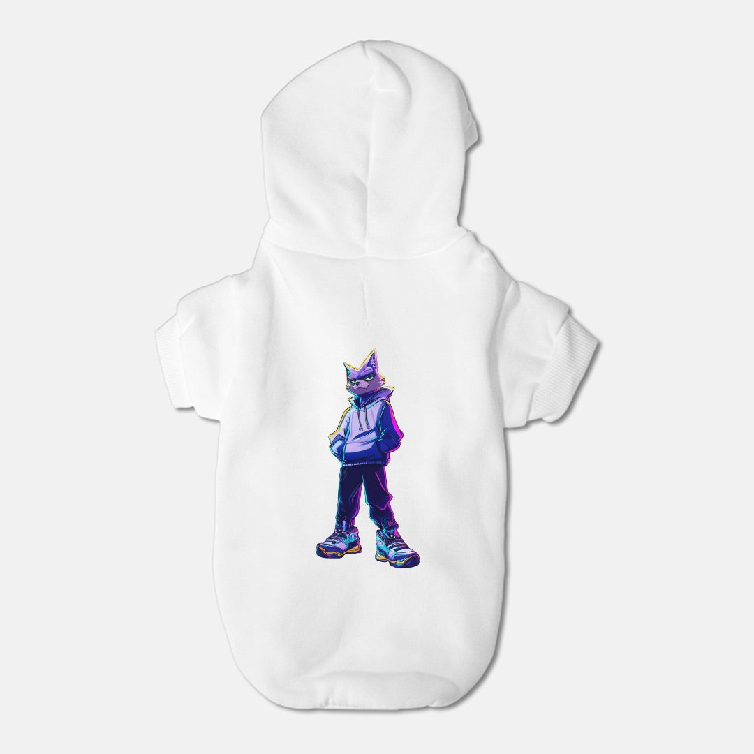 FIRST PRESS - PETS - Drawstring Luxury Hoodie - "Neon Drift"