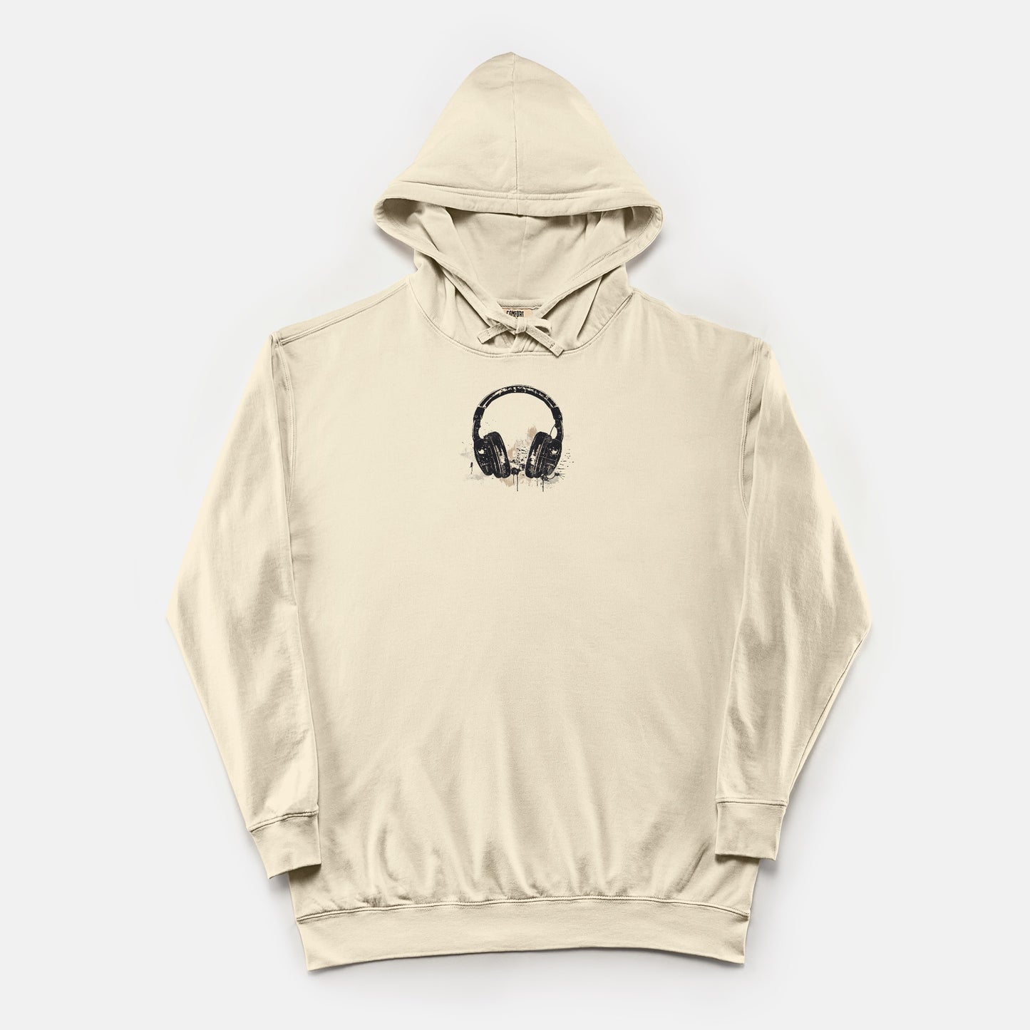 FIRST PRESS - HUMAN EDITION - UNISEX LIGHTWEIGHT HOODED SWEATSHIRT - "After Hours Headphones"