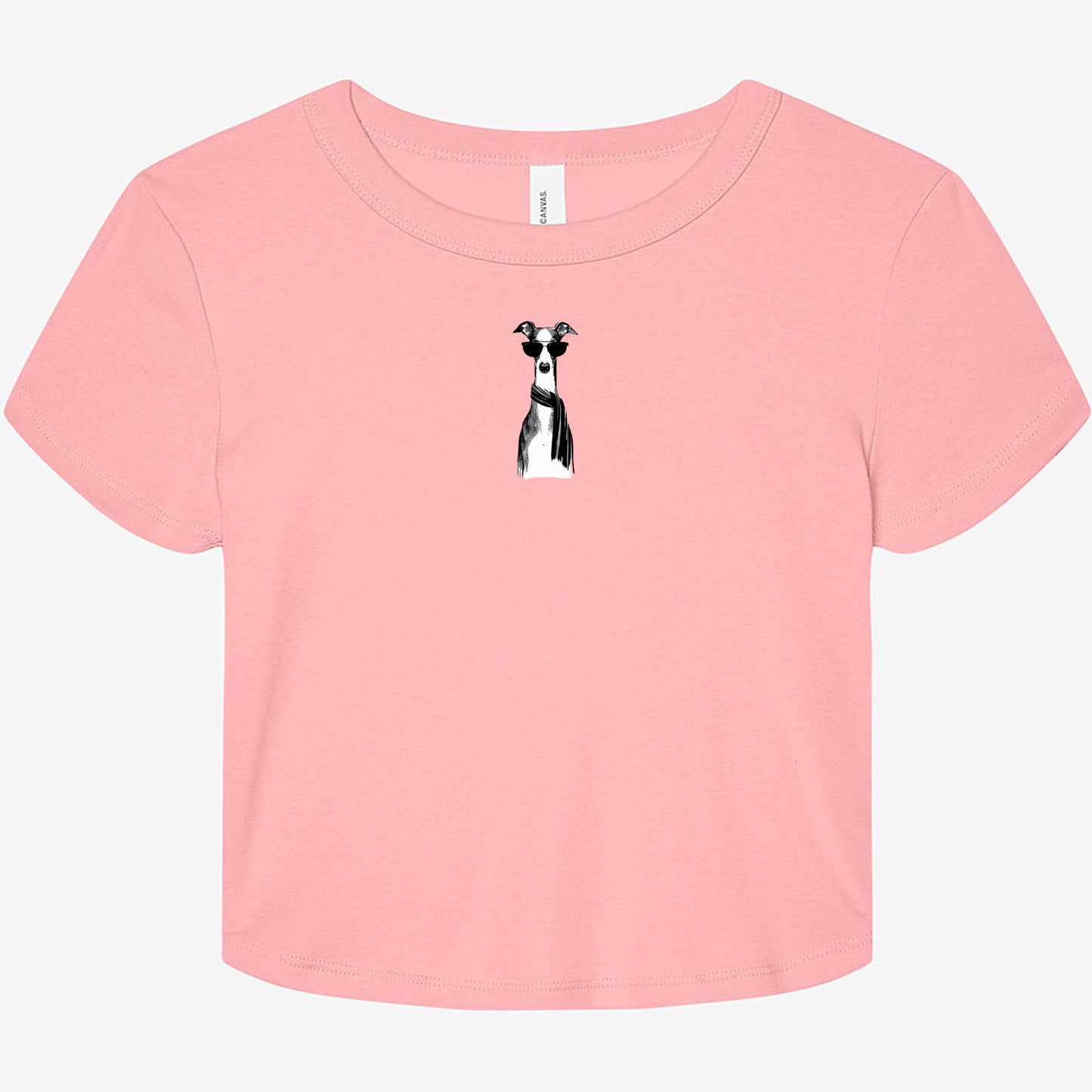 FIRST PRESS - HUMAN EDITION - WOMEN'S MICRO RIB BABY TEE - "Fashion Dog"
