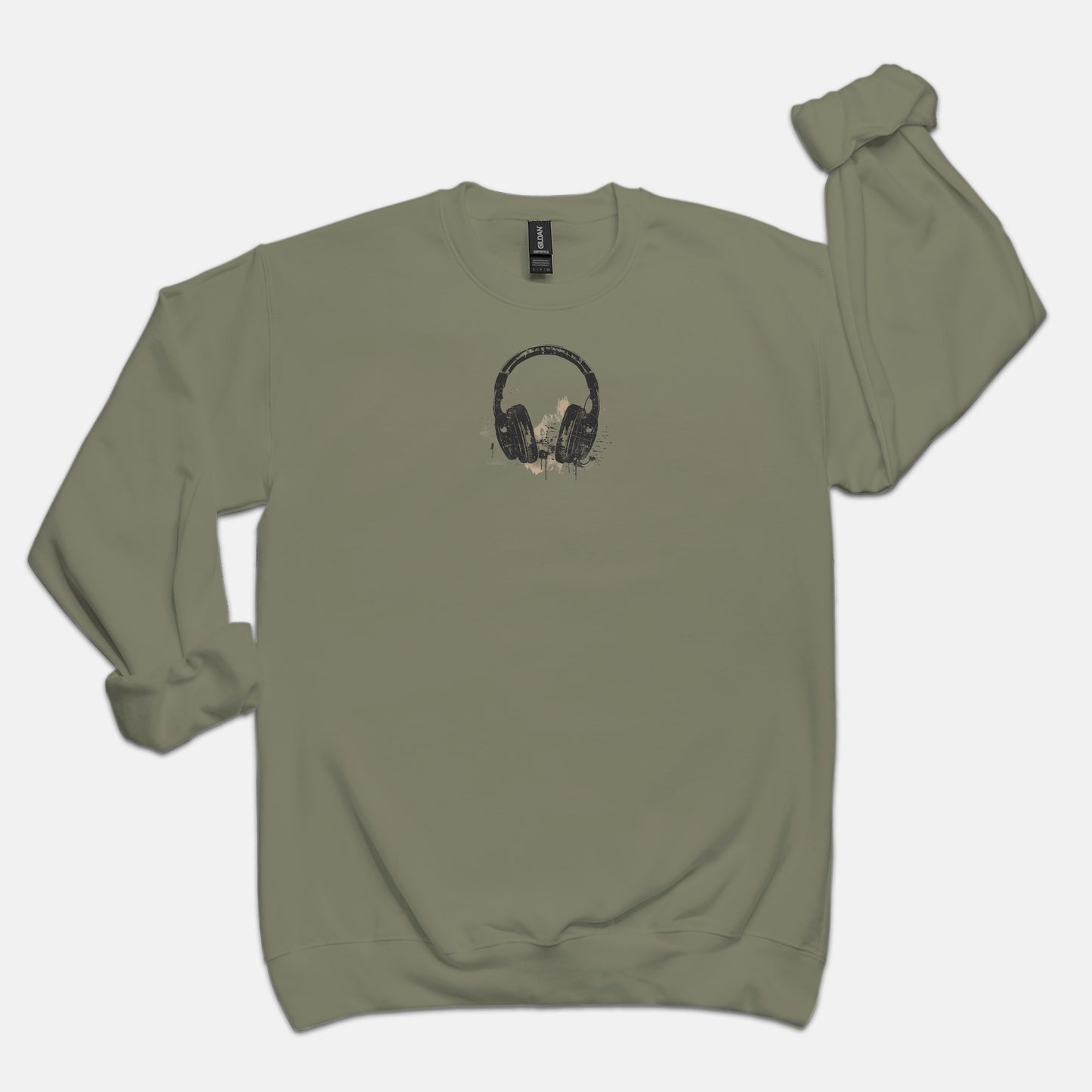 FIRST PRESS - HUMAN EDITION - UNISEX CREWNECK SWEATSHIRT - "After Hours Headphones"