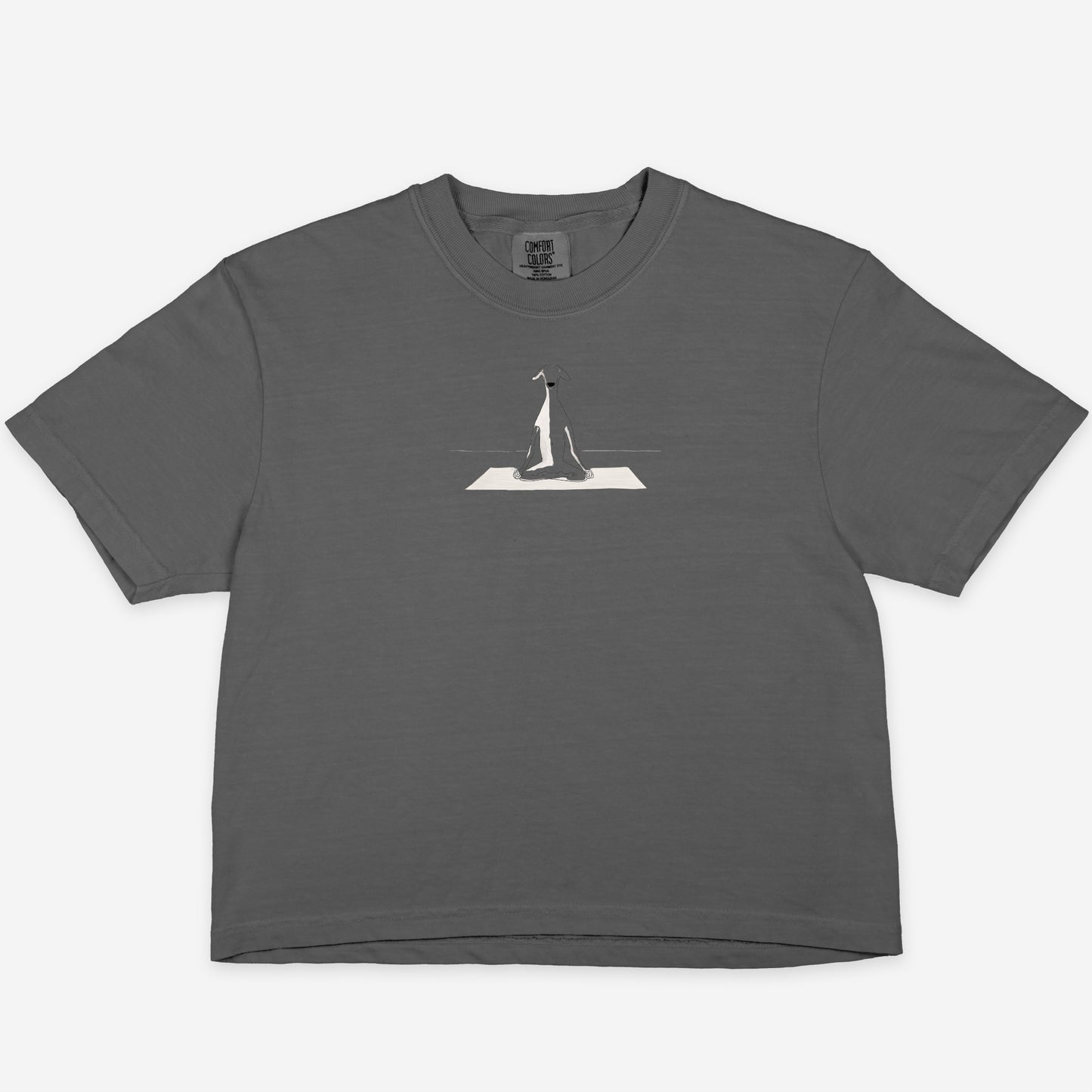 FIRST PRESS - HUMAN EDITION - WOMEN'S CROPPED BOXY TEE - "Still Point"