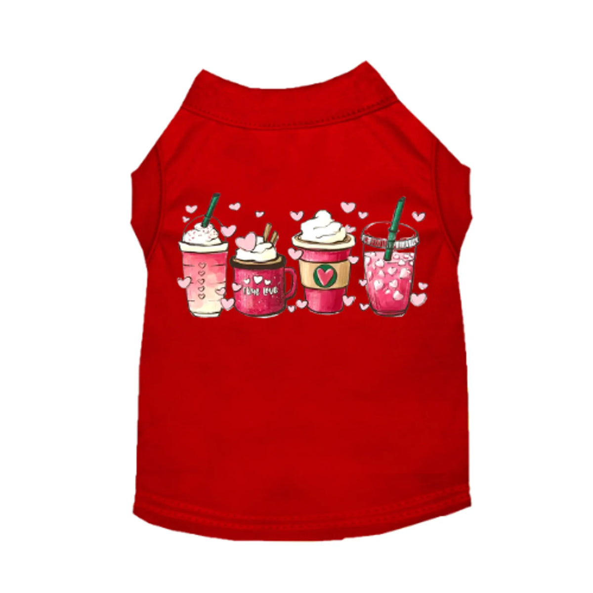 FIRST PRESS - PETS - STREET ESSENTIALS TEES + COLLARS - First Press™ Coffee Date Tee - Pack Of: 1 | Style: Tee