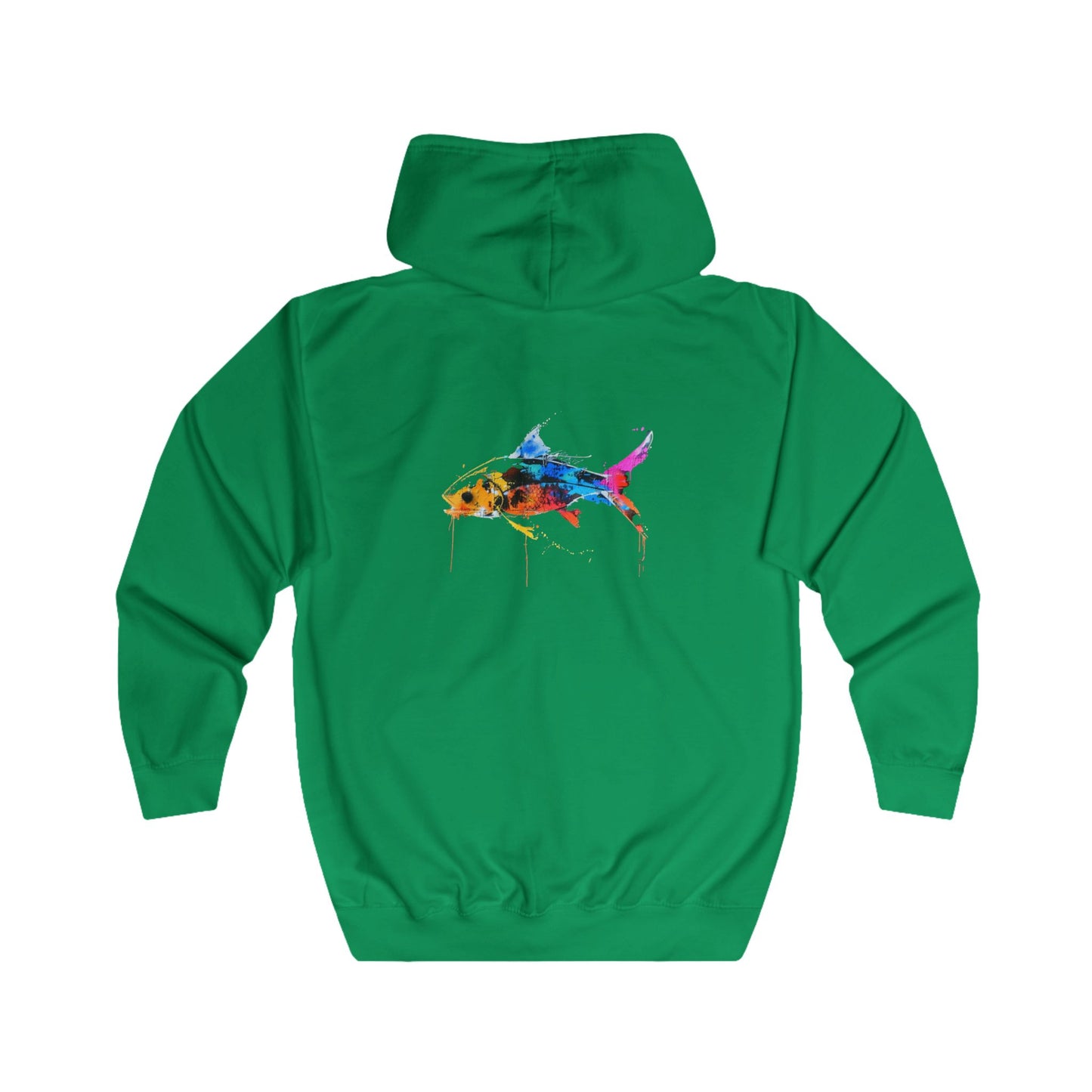 FIRST PRESS - HUMAN EDITION - UNISEX RELAXED ZIP HOODIE - "Wild Current"