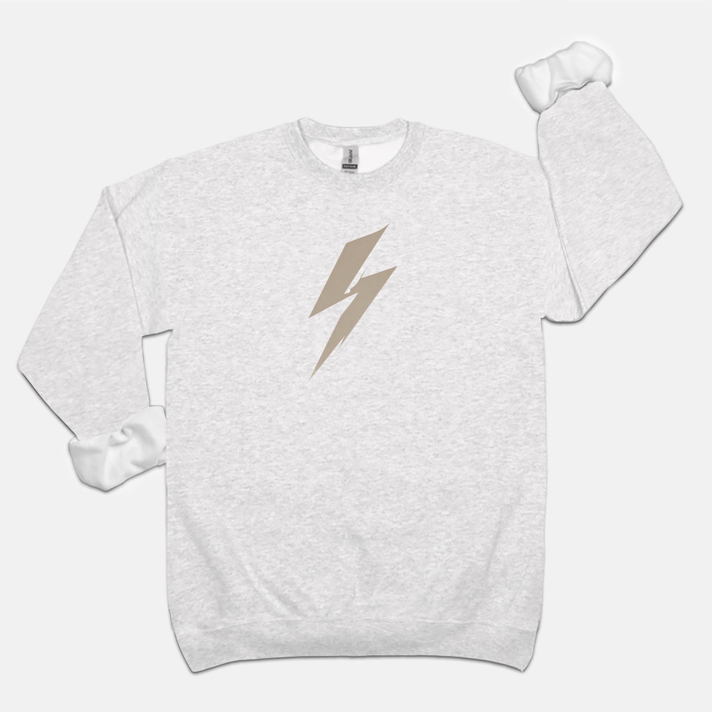 FIRST PRESS - HUMAN EDITION - UNISEX CREWNECK SWEATSHIRT - "Quiet Bolt"