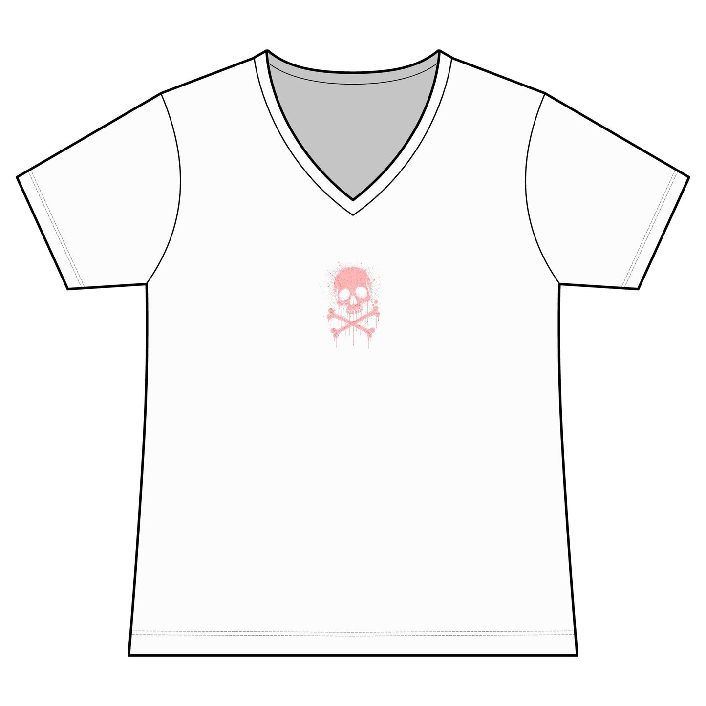 FIRST PRESS - HUMAN EDITION - WOMEN'S V-NECK TEE - "Sweet Surrender"
