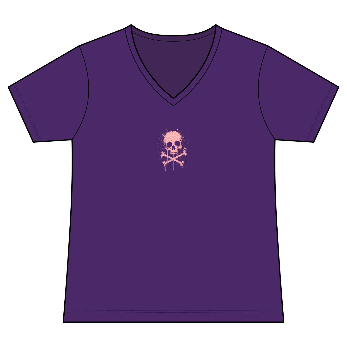FIRST PRESS - HUMAN EDITION - WOMEN'S V-NECK TEE - "Sweet Surrender"