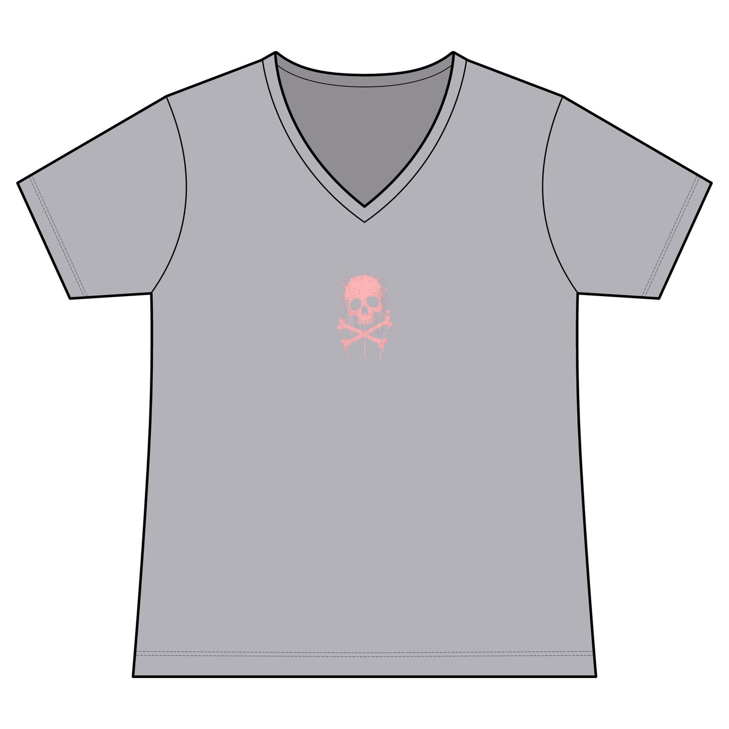 FIRST PRESS - HUMAN EDITION - WOMEN'S V-NECK TEE - "Sweet Surrender"