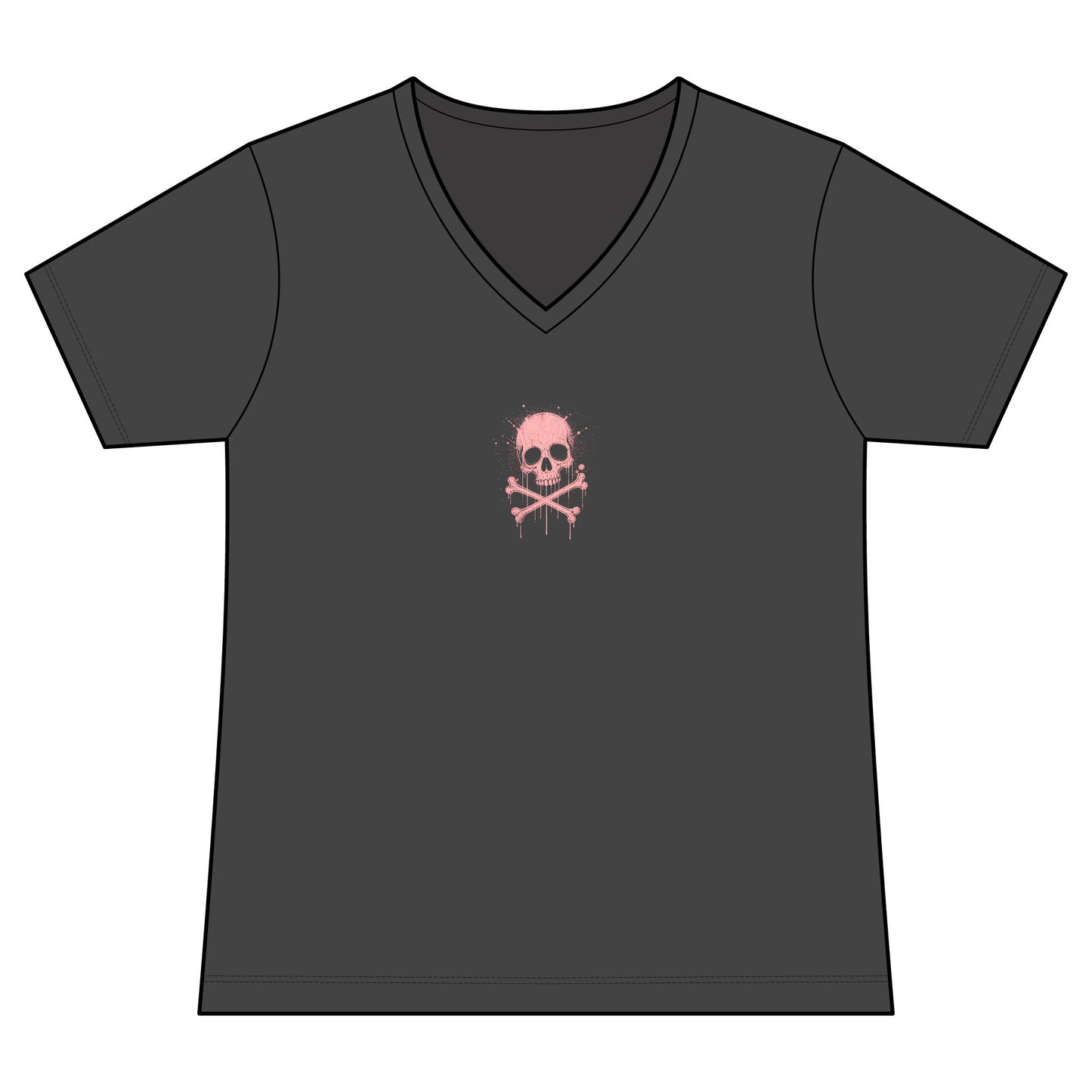 FIRST PRESS - HUMAN EDITION - WOMEN'S V-NECK TEE - "Sweet Surrender"