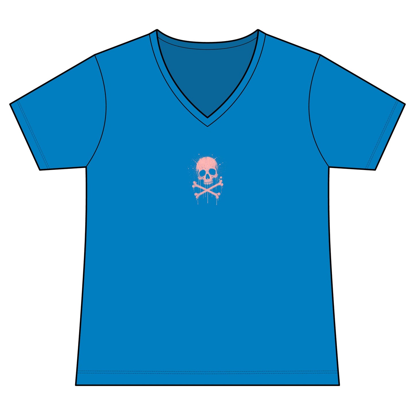 FIRST PRESS - HUMAN EDITION - WOMEN'S V-NECK TEE - "Sweet Surrender"