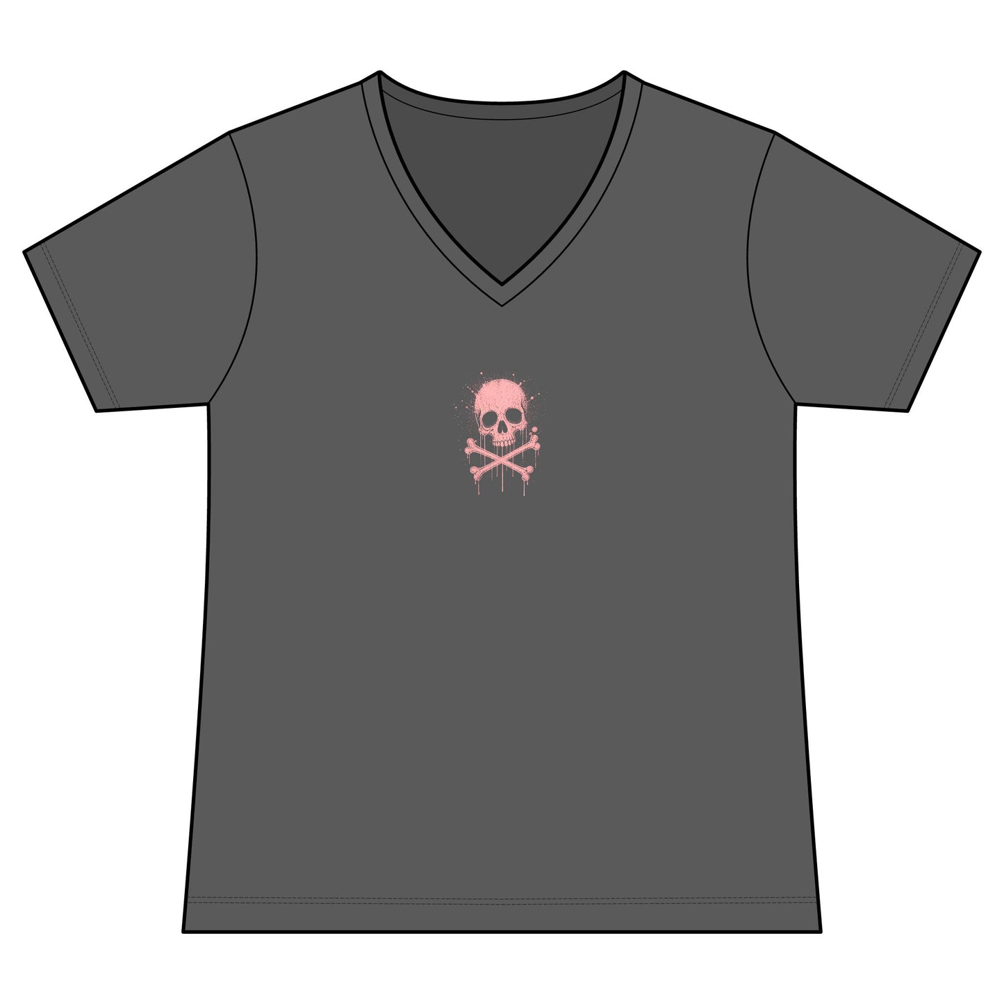FIRST PRESS - HUMAN EDITION - WOMEN'S V-NECK TEE - "Sweet Surrender"