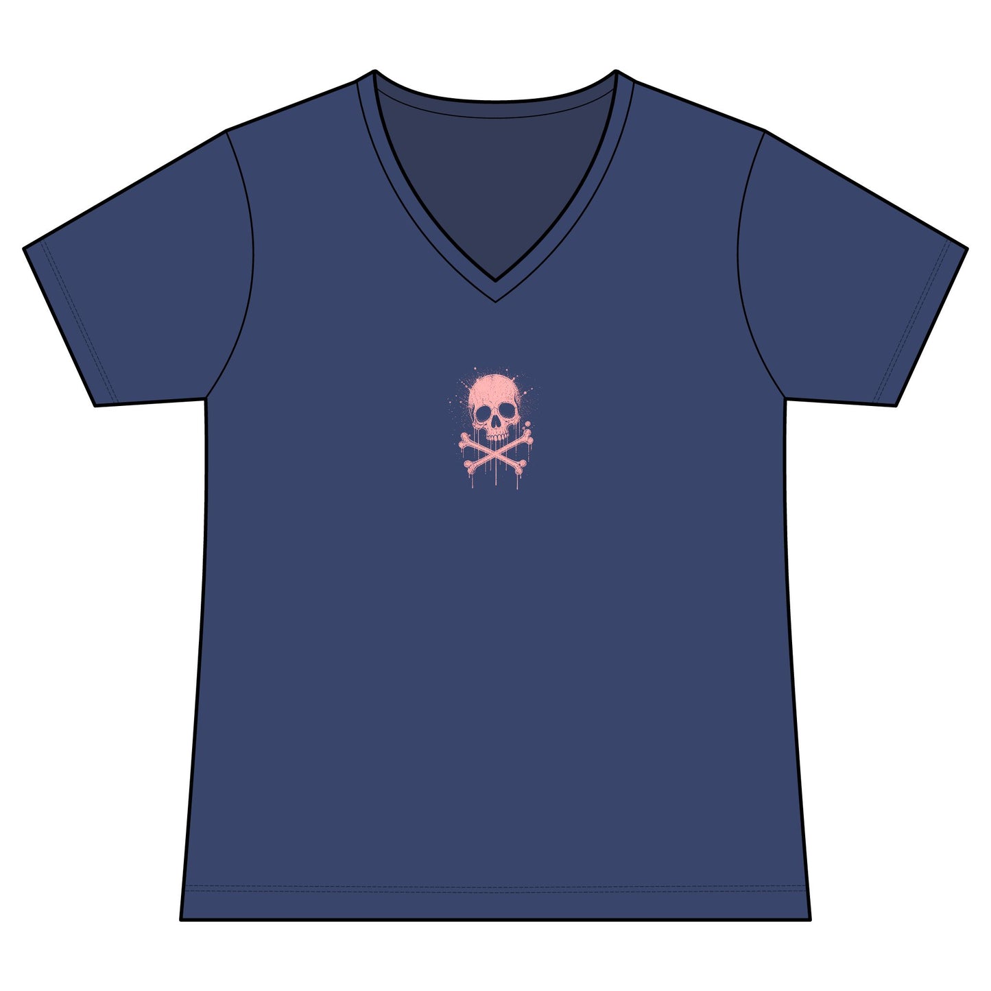 FIRST PRESS - HUMAN EDITION - WOMEN'S V-NECK TEE - "Sweet Surrender"