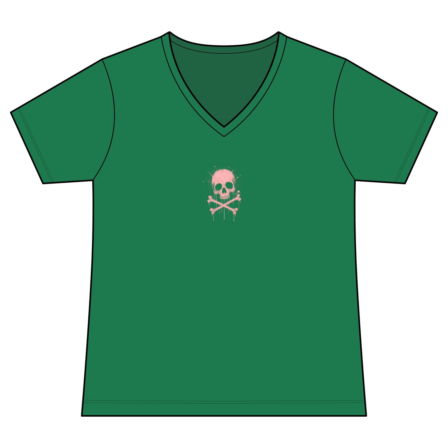 FIRST PRESS - HUMAN EDITION - WOMEN'S V-NECK TEE - "Sweet Surrender"