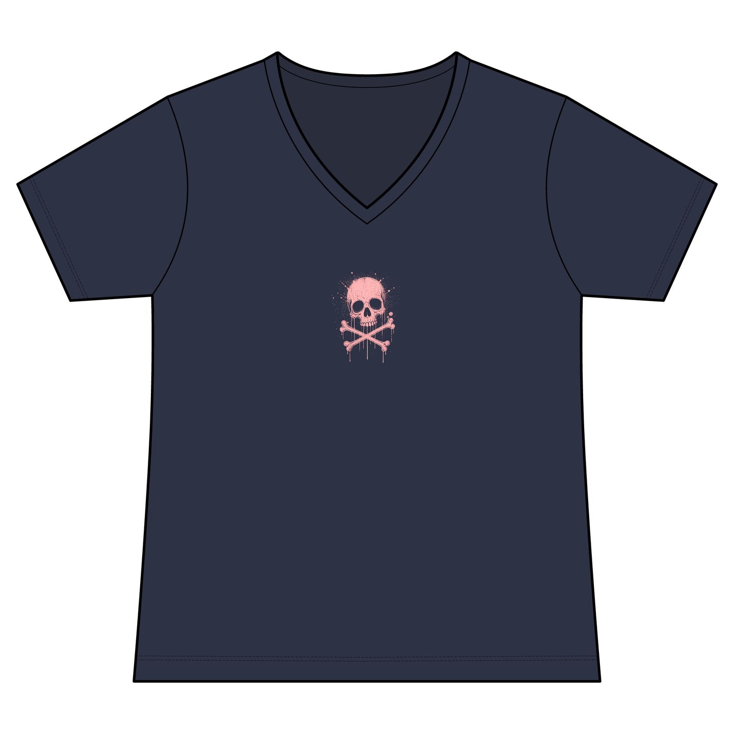 FIRST PRESS - HUMAN EDITION - WOMEN'S V-NECK TEE - "Sweet Surrender"